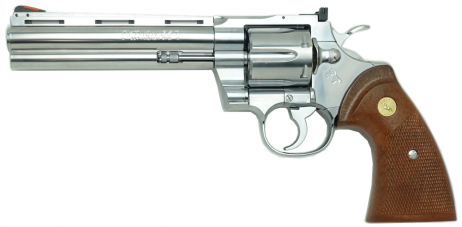 TANAKA WORKS - Colt Python .357 Magnum 6inch R-MODEL Stainless Finish (Gas Revolver) TANAKA WORKS - Colt Python .357 Magnum 6inch R-MODEL Stainless Finish (Gas Revolver)