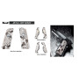 RIGHT - Real Snake Skin Metal Grip for M1911 (Real Size)
