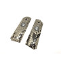 RIGHT - Real Snake Skin Metal Grip for M1911 (Real Size)
