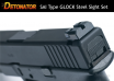 DETONATOR - Salient Arms Type Steel Front & Rear Sight For Tokyo Marui Glock GBB Series