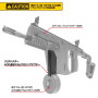 LAYLAX/FIRST FACTORY - KRYTAC KRISS VECTOR 400-ROUND DRUM MAGAZINE ADAPTER