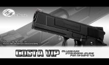 Airsoft Masterpiece - STI V.I.P. COSTA 4.3 Model Black Custom Slide For TM HiCapa 4.3 GBB