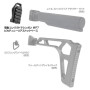 LAYLAX/NINE BALL - Tokyo Marui MP7A1 AEP Picatinny Stock Base