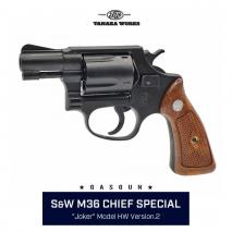 TANAKA WORKS - S&W .38 Chiefs Special (Pre-M36) 2 inch Square Butt Model ver.2 HW (Gas Revolver)