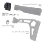 LAYLAX/FIRST FACTORY - Tokyo Marui SAIGA-12K Picatinny Rear Stock Base