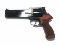 Marushin - Mateba Revolver・6mmBB・X-Cartridge 2023 version (Black HW with Wooden Grip)