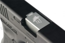 DETONATOR - Lone Wolf Type 14mm CCW Threaded Aluminum Outer Barrel with Thread Cover Silver For Tokyo Marui Glock Series