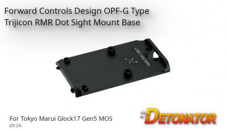 DETONATOR - Forward Controls Design OPF-G Type Trijicon RMR Dot Sight Mount Base for Tokyo Marui Glock 17 Gen5 MOS
