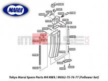 Tokyo Marui Spare Parts M4 MWS / MGG2-75-76-77 (Follower Set)