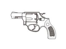 Marushin - S&W M36 Chief Special 【Round Butt Service Size Plastic Grip】 3inch Barrel / Excellent HW (Gas revolver)