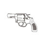 Marushin - S&W M36 Chief Special 【Round Butt Service Size Plastic Grip】 3inch Barrel / Excellent HW (Gas revolver)