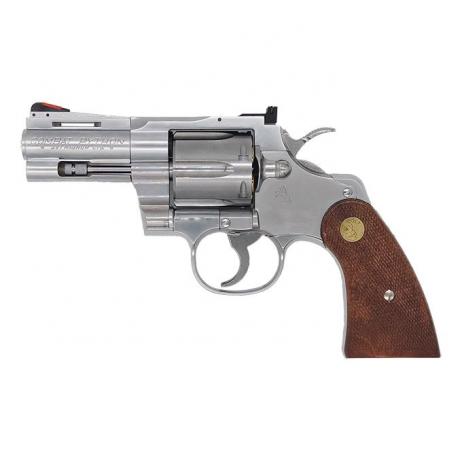 TANAKA WORKS - Colt Python .357Magnum 3inch “R-model” Stainless Finish (Gas Revolver)