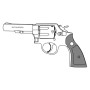 Marushin - M10 Military & Police 【Checker Plastic Grip】/ Excellent HW (Gas revolver)
