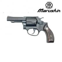 Marushin - S&W M36 Chief Special【Wood like Plastic Grip】 3inch Barrel / HW Black (Gas Revolver)