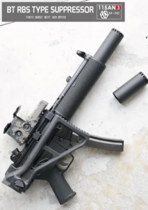 115×M-3D - BT RBS-Type Suppressor for Tokyo Marui Next-Generation MP5SD