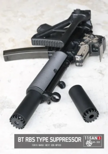 115×M-3D - BT RBS-Type Suppressor for Tokyo Marui Next-Generation MP5SD
