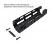WII TECH - CNC 6061 Aluminium Monolithic Handguard Tokyo Marui MP5 Next Gen Series