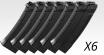 TOKYO MARUI - Set of 6 SAIGA-12 GBBS Spare Gas Long Magazine (90rds)