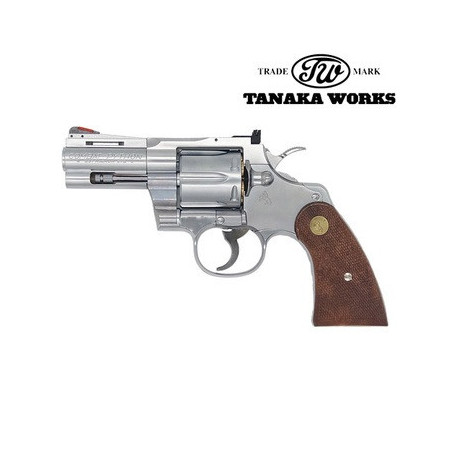 TANAKA WORKS -  Colt Python .357Magnum 3inch “R-model” Stainless Finis