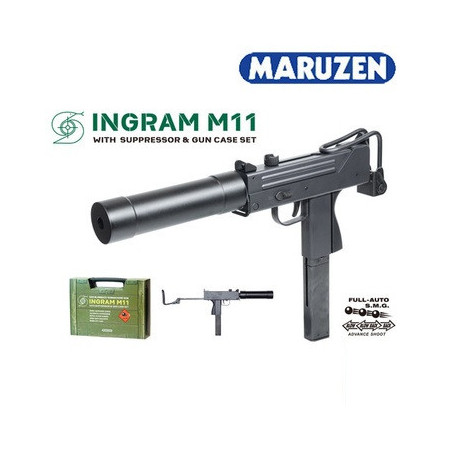 Maruzen - INGRAM M11 with Suppressor & Gun Case Set (GBB)