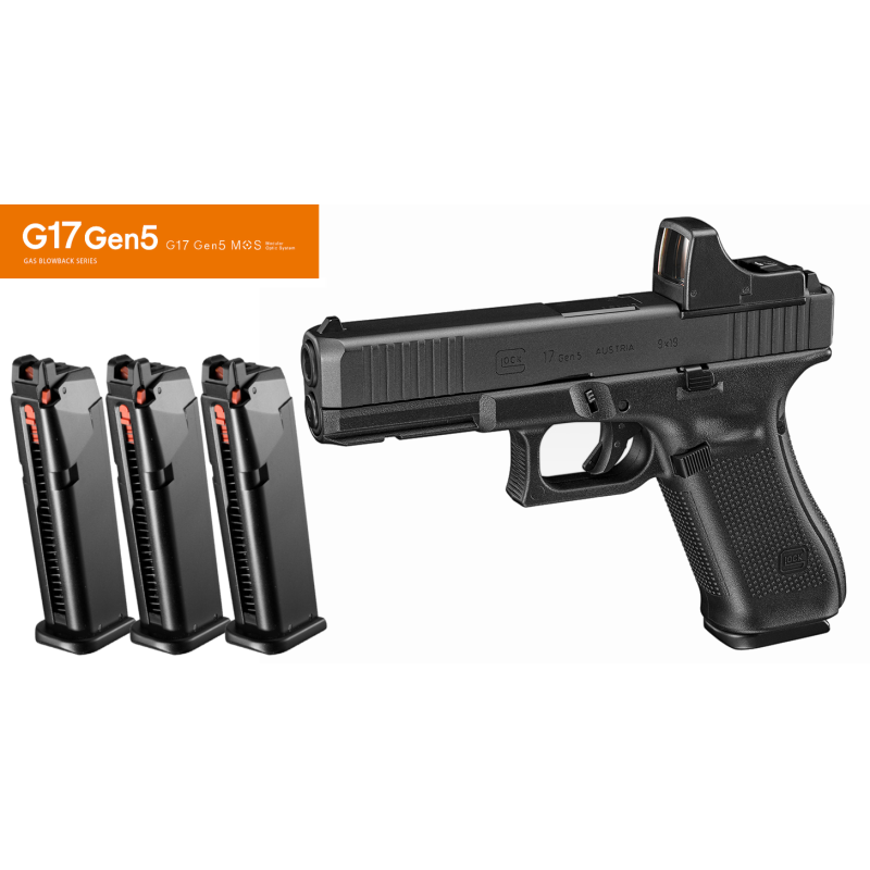 TOKYO MARUI - Glock17 Gen5 MOS (GBB) with Micro Pro Sight & 3 Spare Ma