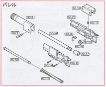 Tokyo Marui Spare Parts Socom Mk23 / SC-9 (+ S Tight Screw M3X14)