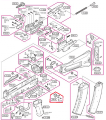 Tokyo Marui Spare Parts AK74N / 74-46 (Selector Gear Set)