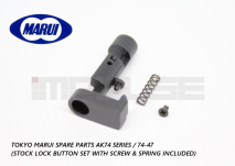 Tokyo Marui Spare Parts AK74 SERIES / 74-47 (Stock Lock Button Set with Screw & Spring Included)