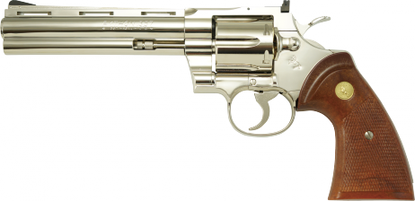 TANAKA WORKS -Colt Python .357 Magnum 6inch R-MODEL Nickel Finish...