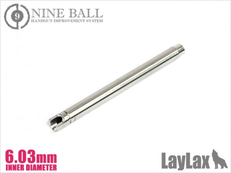 LAYLAX/NINE BALL - Tokyo Marui Gas Blowback Hand Gun Barrel / HiCapa Gold Match - 6.03mm