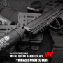 LAYLAX/NINE BALL - Tokyo Marui HK45 Metal Outer Barrel SAS NEO + Muzzle Protector