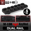 LAYLAX / Nitro.Vo - Dual Rail S Short 65mm Picatinny Rail for Keymod & M-lok