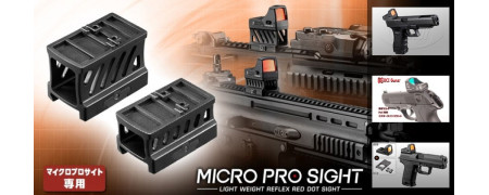 Tous les montages GBB/AEP et rails AEG pour le red-dot Micro Pro Sight