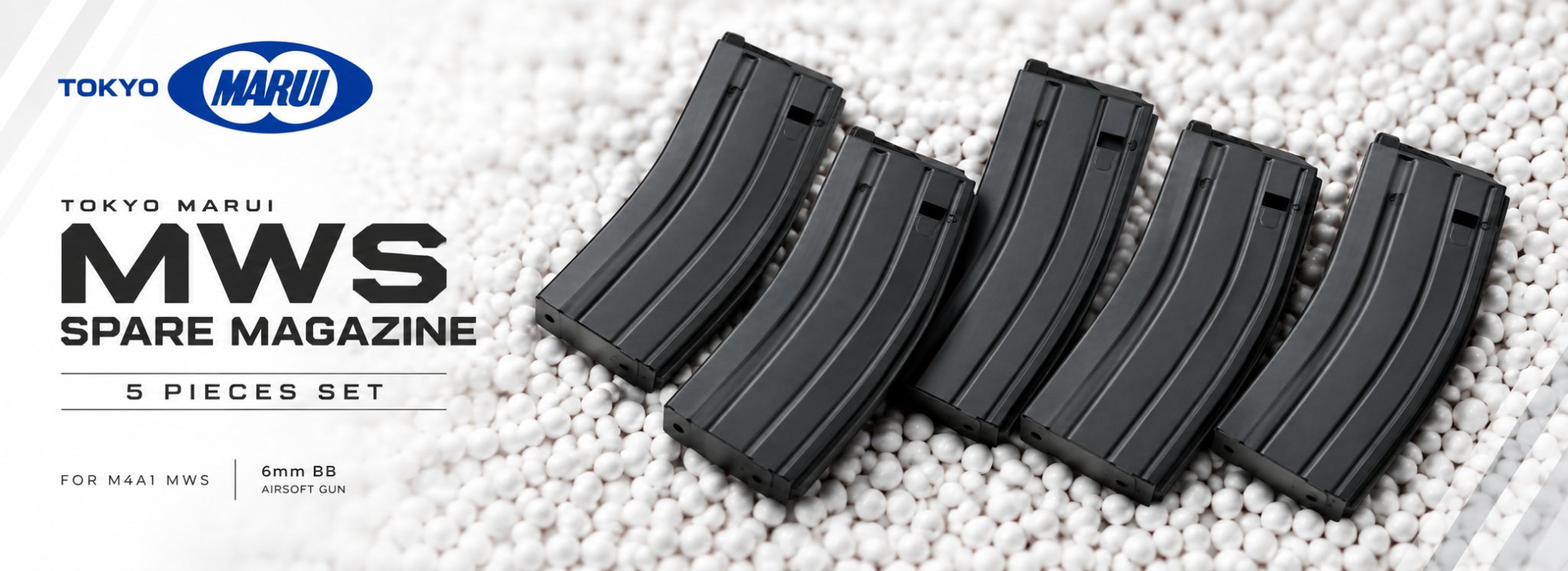 Tokyo Marui MWS Spare Magazine 5 pieces Set